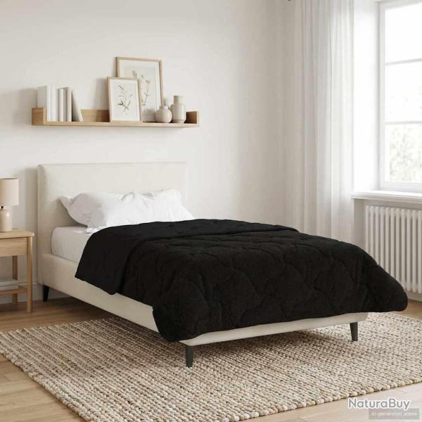 Duvet complet toute l'ann�e Matelass� Noir 155 x 220 cm