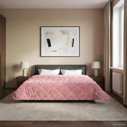 Duvet complet toute l'ann&eacute;e Matelass&eacute; Rose 240 x 260 cm