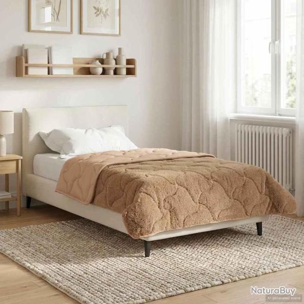 Duvet complet toute l'ann�e Matelass� Taupe 135 x 200 cm