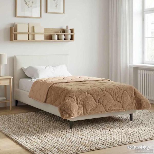Duvet complet toute l'ann�e Matelass� Taupe 155 x 220 cm