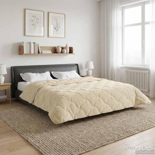 Duvet complet toute l'ann�e Matelass� Cr�me 200 x 200 cm