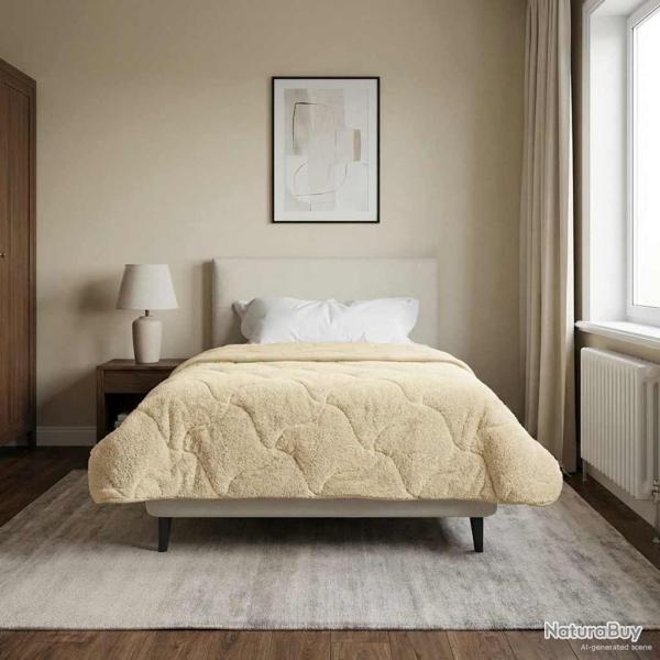 Duvet complet toute l'ann�e Matelass� Cr�me 140 x 220 cm