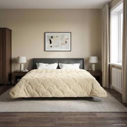 Duvet complet toute l'ann&eacute;e Matelass&eacute; Cr&egrave;me 200 x 220 cm