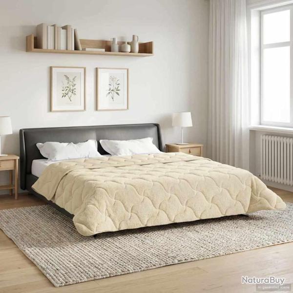 Duvet complet toute l'ann�e Matelass� Cr�me 220 x 240 cm