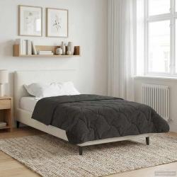 Duvet d'hiver Matelass&eacute; Anthracite 135 x 200 cm