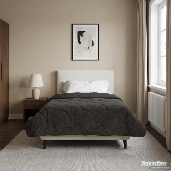 Duvet d'hiver Matelass� Anthracite 140 x 220 cm