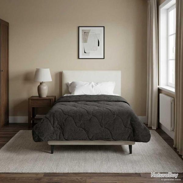 Duvet d'hiver Matelass� Anthracite 155 x 200 cm