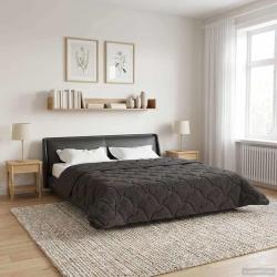 Duvet d'hiver Matelass&eacute; Anthracite 200 x 240 cm