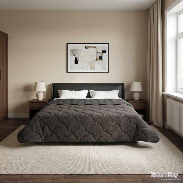 Duvet d'hiver Matelass� Anthracite 220 x 240 cm