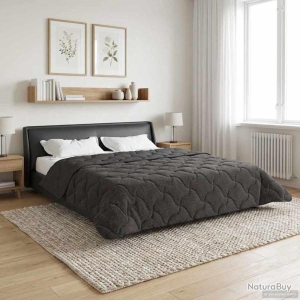 Duvet d'hiver Matelass� Anthracite 220 x 260 cm