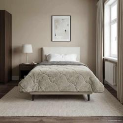 Duvet d'hiver Matelass&eacute; Gris clair 135 x 200 cm