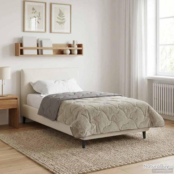 Duvet d'hiver Matelass� Gris clair 140 x 220 cm