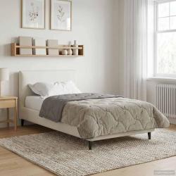 Duvet d'hiver Matelass&eacute; Gris clair 155 x 200 cm