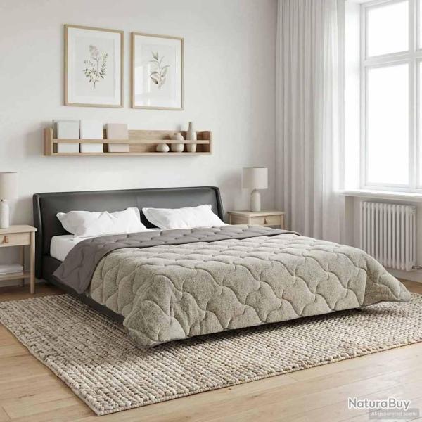 Duvet d'hiver Matelass� Gris clair 200 x 200 cm