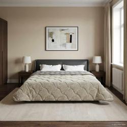 Duvet d'hiver Matelass&eacute; Gris clair 200 x 240 cm