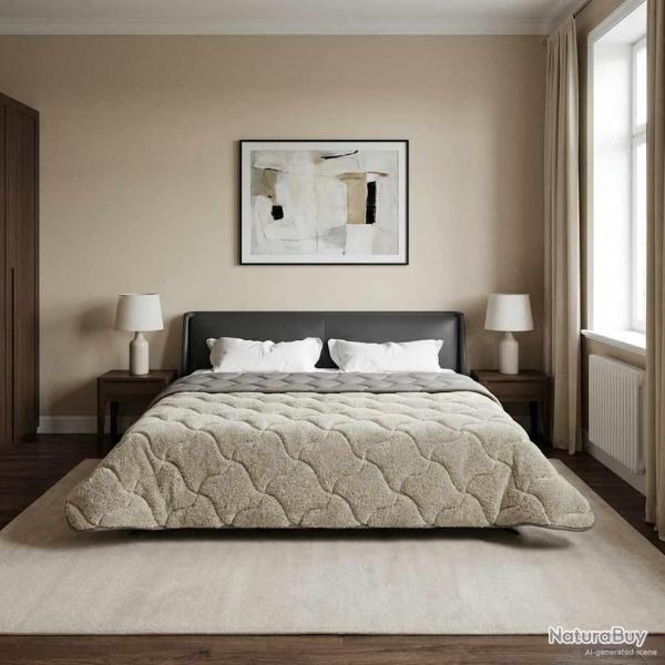 Duvet d'hiver Matelass� Gris clair 200 x 240 cm