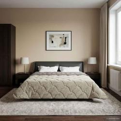 Duvet d'hiver Matelass&eacute; Gris clair 200 x 220 cm