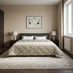 Duvet d'hiver Matelass&eacute; Gris clair 220 x 240 cm