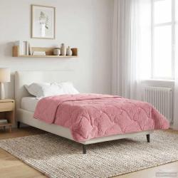 Duvet d'hiver Rose 135 x 200 cm Microfibre et polaire Teddy