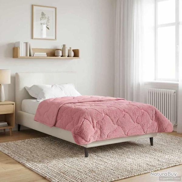 Duvet d'hiver Rose 135 x 200 cm Microfibre et polaire Teddy