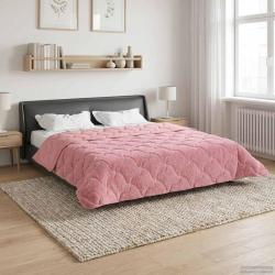 Duvet d'hiver Rose 220 x 240 cm Microfibre et polaire Teddy