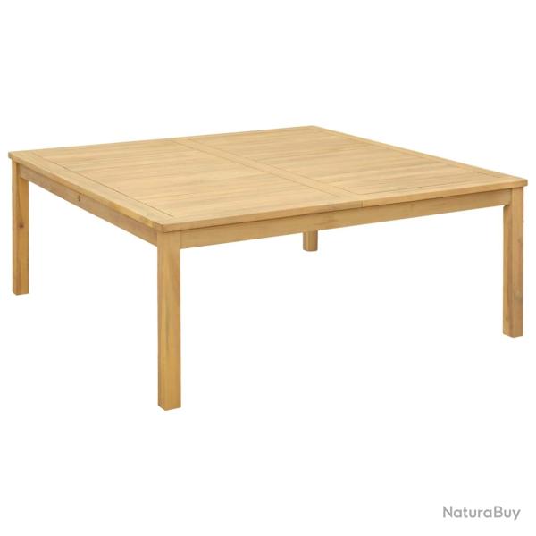 Table basse Acacia clair 110 x 110 x 45 cm Bois d'Acacia Massif