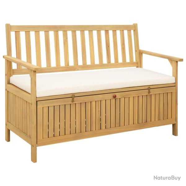 Banc de rangement avec coussin avec stockage 120 x 63 x 84 cm