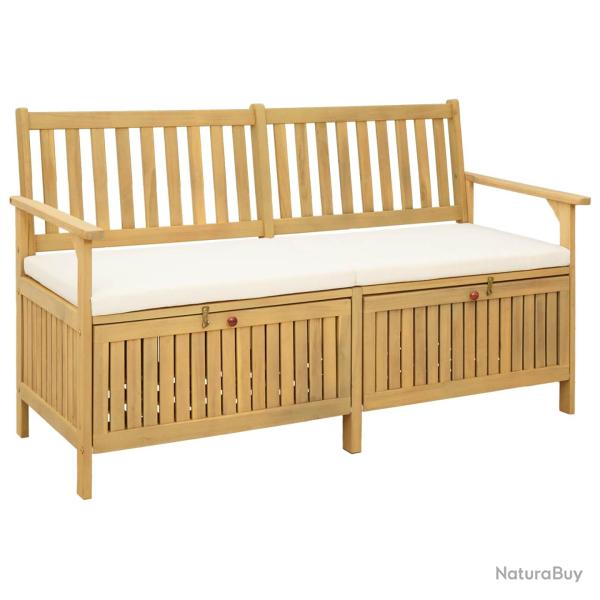 Banc de rangement avec coussin avec stockage 148 x 63 x 84 cm