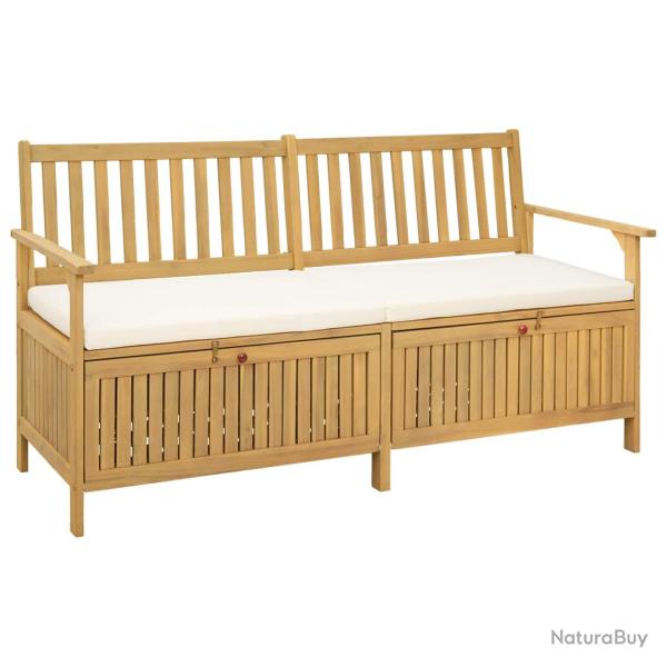 Banc de rangement avec coussin avec stockage 170 x 63 x 84 cm