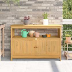 Table console de Acacia clair 110 x 35 x 75 cm