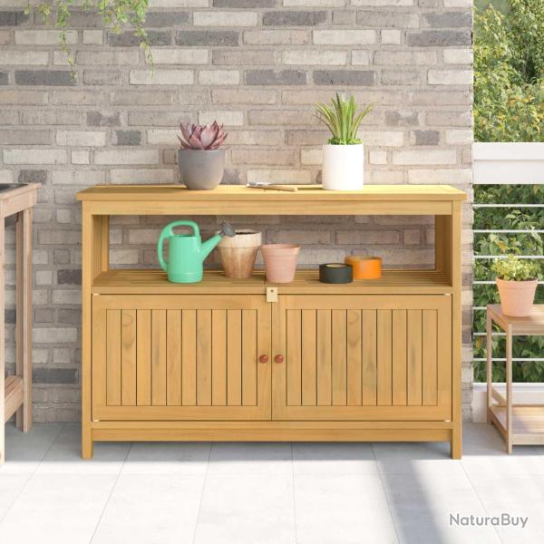 Table console de Acacia clair 110 x 35 x 75 cm