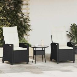Chaise de 2 pcs Noir et Cr&egrave;me 56 x 60 x 112 cm