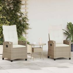 Chaise de 2 pcs Beige et cr&egrave;me 56 x 60 x 112 cm