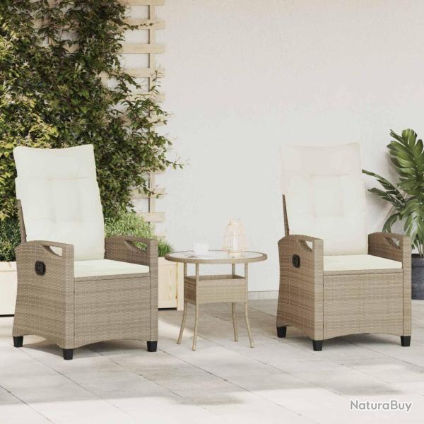 Chaise de 2 pcs Beige et cr�me 56 x 60 x 112 cm