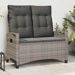 Banc de Gris et Gris fonc&eacute; 105 x 60 x 112 cm