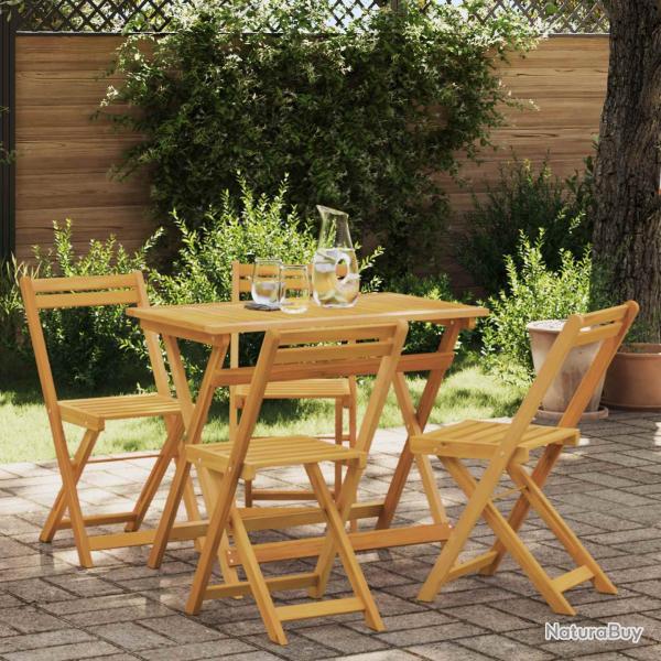 Chaises de pliantes 4 pcs Naturel 40 x 53 x 80 cm