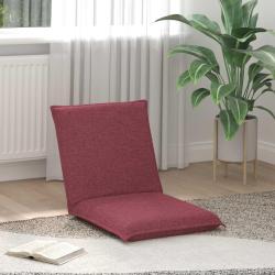 Fauteuil de sol ajustable Bordeaux Tissu