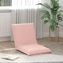 Fauteuil de sol ajustable Rose Tissu en laine de mouton