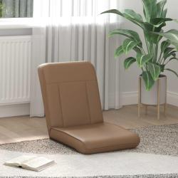 Fauteuil de sol ajustable Cappuccino Simili cuir