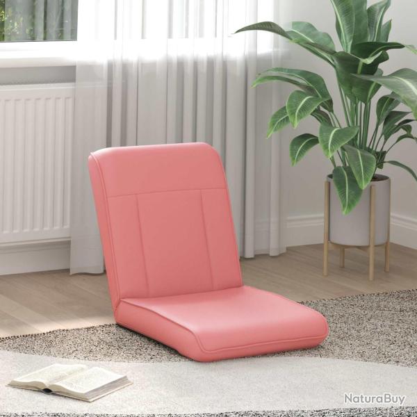 Fauteuil de sol ajustable Rose Simili cuir