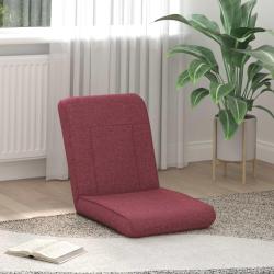 Fauteuil de sol ajustable Bordeaux Tissu