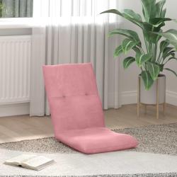 Fauteuil de sol ajustable Rose Velours