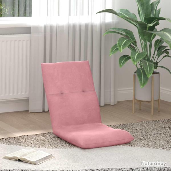 Fauteuil de sol ajustable Rose Velours