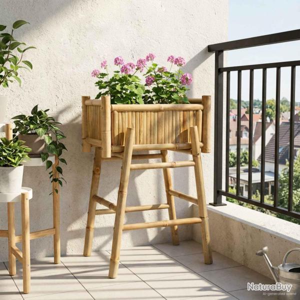 Jardini�re avec support Naturel 50 x 38 x 74 cm Bambou
