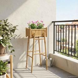 Jardini&egrave;re avec support Naturel 50 x 38 x 114 cm Bambou