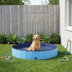 Piscine pour Chien Bleu &Oslash;200 x 30 cm PVC &eacute;pais