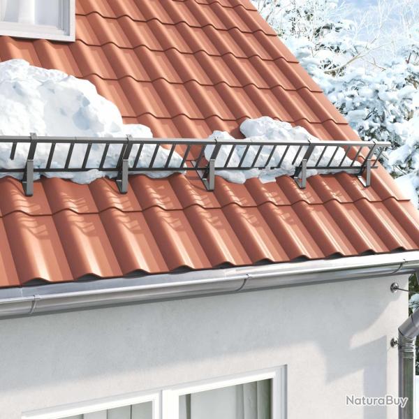 Protection de neige pour toit Anthracite 1200 x 2,5 x 20 cm