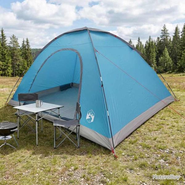 Tente de camping avec toit avec �vent Bleu 335 x 275 x 180 cm