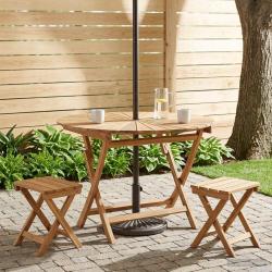 Table de pliante Naturel &Oslash; 110 x 75 cm