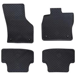 Tapis de voiture 4 pcs Noir compatible avec A3 2012-2020